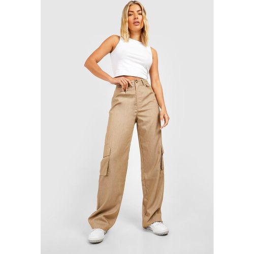 Pantalon Cargo Taille Haute - 34 - boohoo - Modalova