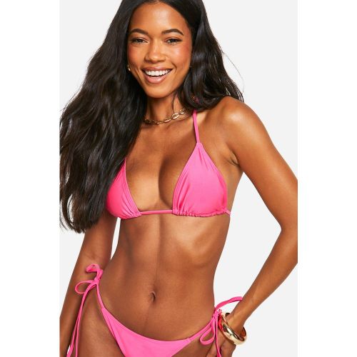 Haut De Maillot Triangle Noué - / - 40, / - boohoo - Modalova