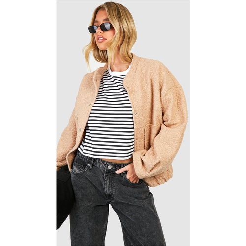 Bomber Oversize Texturé - 36 - boohoo - Modalova