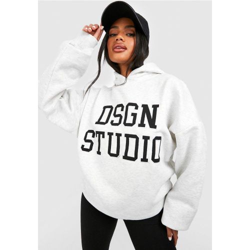 Sweat À Capuche Oversize À Slogan Dsgn Studio - S - boohoo - Modalova