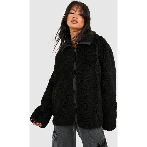 Veste Zippée En Synthétique - 42 - boohoo - Modalova