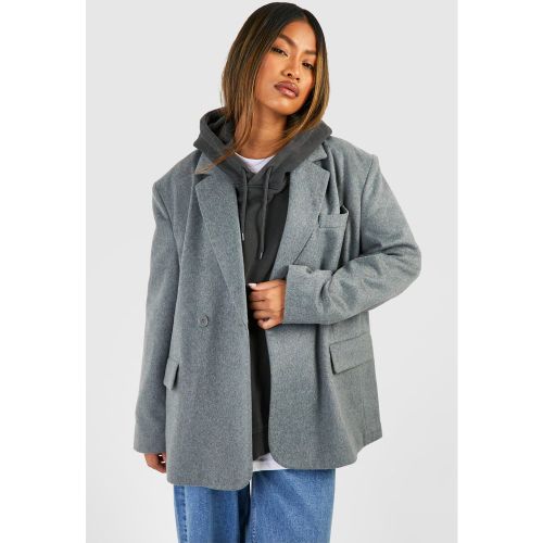 Blazer Oversize En Laine - 44 - boohoo - Modalova