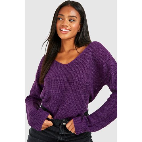 Pull Basique À Col En V - S - boohoo - Modalova