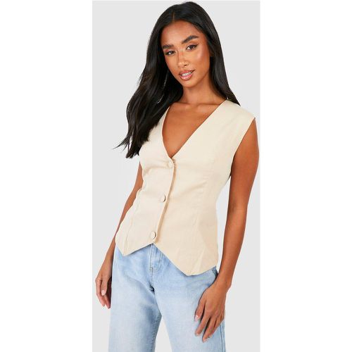 Petite" - Gilet De Tailleur Sans Manches - 34 - boohoo - Modalova