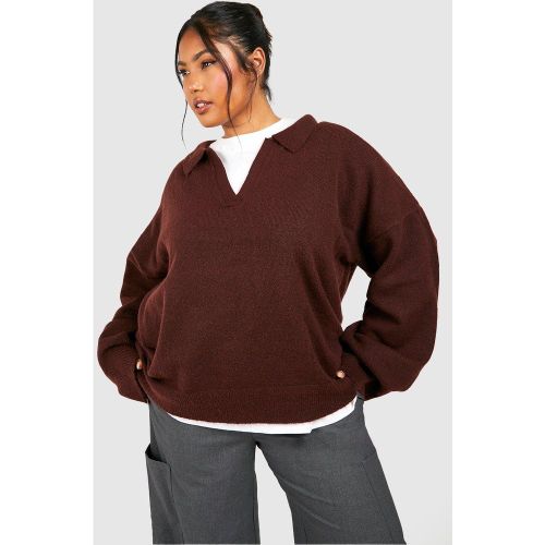 Grande Taille - Pull Oversize En Maille Douce - 44 - boohoo - Modalova