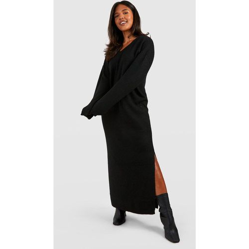 Grande Taille - Robe Mi-Longue Côtelée Douce - 46 - boohoo - Modalova