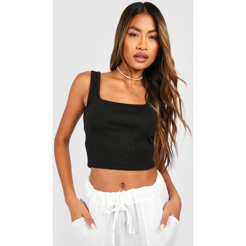 Crop Top Asymétrique Découpé - 38 - boohoo - Modalova