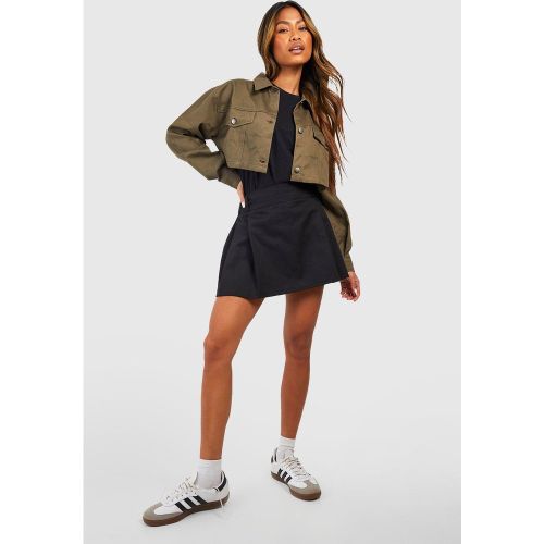 Veste Courte En Twill - 38 - boohoo - Modalova