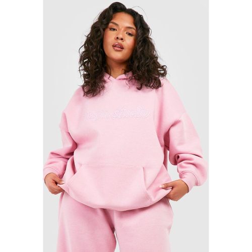 Grande Taille - Sweat À Capuche Oversize Brodé - 44 - boohoo - Modalova