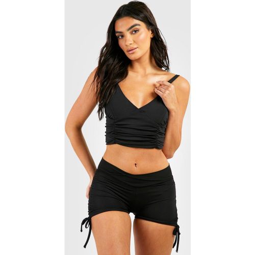Short Cycliste Froncé - 36 - boohoo - Modalova