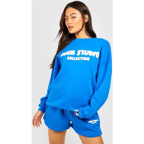Sweat Oversize À Slogan Imprimé - S - boohoo - Modalova
