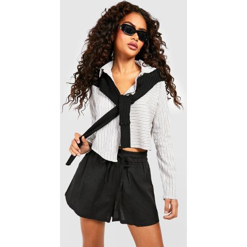 Chemise Courte Asymétrique Rayée - 40 - boohoo - Modalova