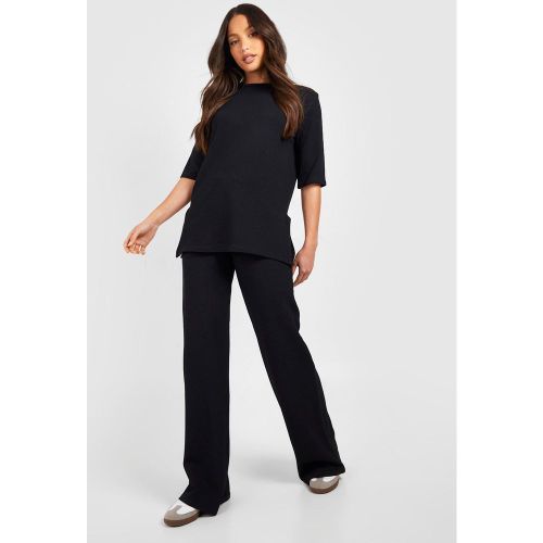 Tall" - Pantalon Large Côtelé Taille Haute - 44 - boohoo - Modalova