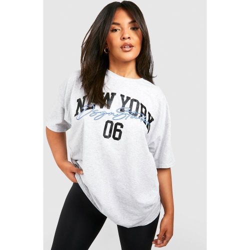 Grande Taille - T-Shirt Oversize À Slogan New York - 44 - boohoo - Modalova