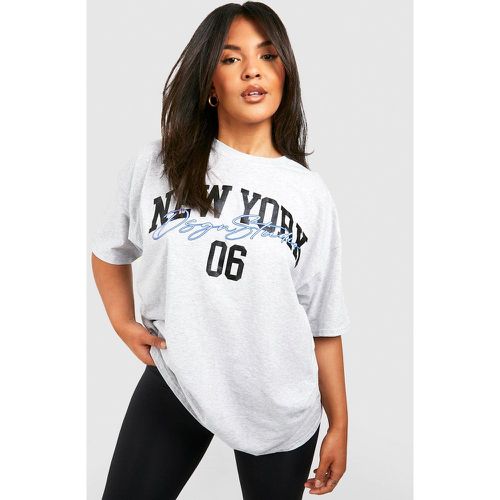 Grande Taille - T-Shirt Oversize À Slogan New York - boohoo - Modalova