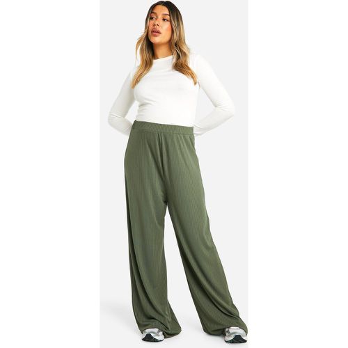 Maternité - Pantalon De Grossesse Large Côtelé - 36 - boohoo - Modalova