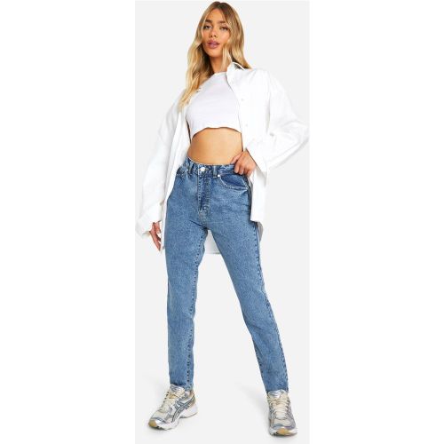 Jean Mom Basique Taille Haute - 34 - boohoo - Modalova