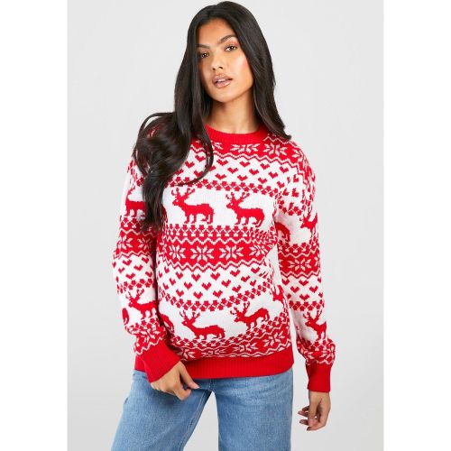 Maternité - Pull Jacquard De Noël - 40 - boohoo - Modalova