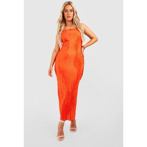 Grande Taille - Robe Longue Plissée - 44 - boohoo - Modalova