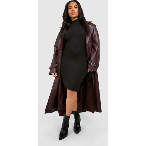 Grande Taille - Robe Moulante En Coton À Col Roulé - 46 - boohoo - Modalova