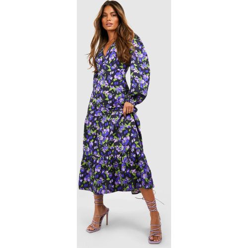 Robe Babydoll Fleurie À Volants - 36 - boohoo - Modalova