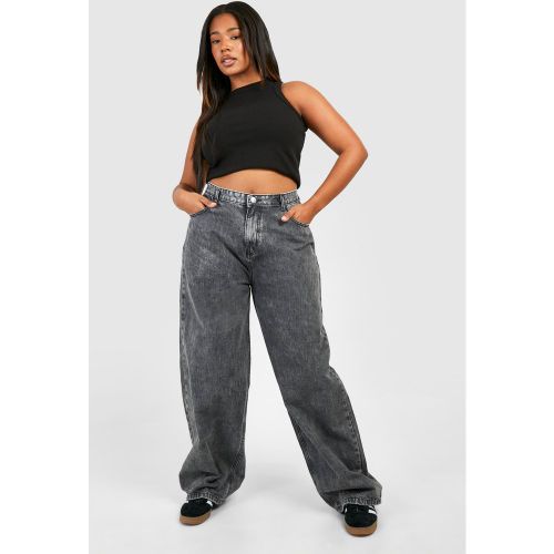 Grande Taille - Jean Baggy Droit - 44 - boohoo - Modalova