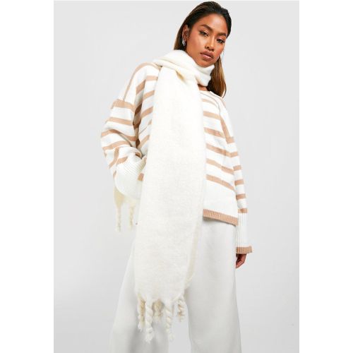 Écharpe Épaisse À Pompons - One Size - boohoo - Modalova