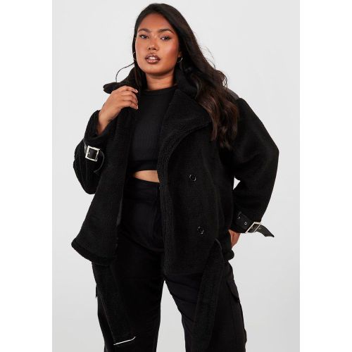 Grande Taille - Blouson Aviateur À Ceinture - 48 - boohoo - Modalova