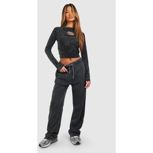 Jogging Droit Délavé - S - boohoo - Modalova