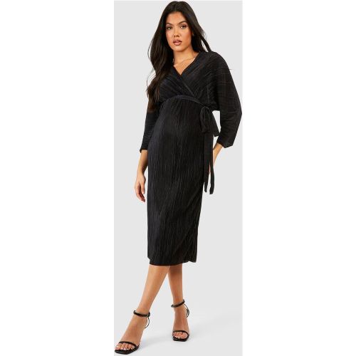 Maternité - Robe Chemise De Grossesse Plissée - 40 - boohoo - Modalova