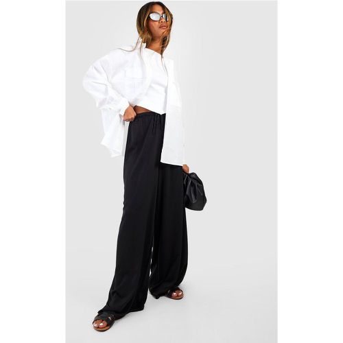 Pantalon Large - Noir - 40, Noir - boohoo - Modalova