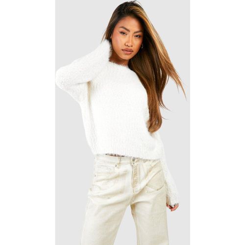 Pull Oversize En Maille Pelucheuse - L - boohoo - Modalova