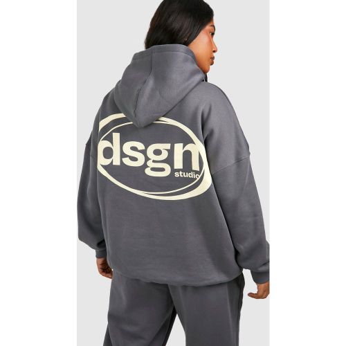 Grande Taille - Sweat À Capuche Oversize Imprimé - 44 - boohoo - Modalova