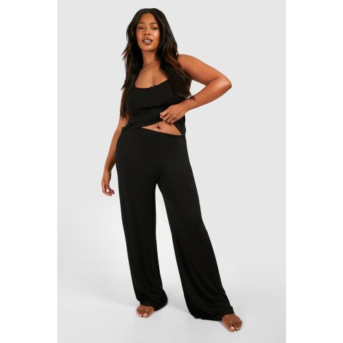 Grande Taille - Pantalon De Pyjama Large En Jersey - 44 - boohoo - Modalova