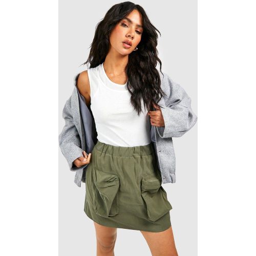 Mini-Jupe Cargo Douce Zippée - 6 - boohoo - Modalova
