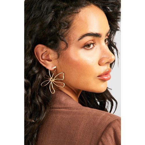 Boucles D'Oreilles Fleuries - One Size - boohoo - Modalova