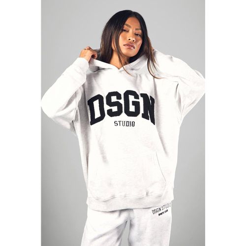 Sweat À Capuche Oversize À Slogan Dsgn Studio - L - boohoo - Modalova