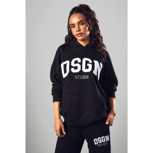 Sweat À Capuche Oversize À Slogan Dsgn Studio - L - boohoo - Modalova