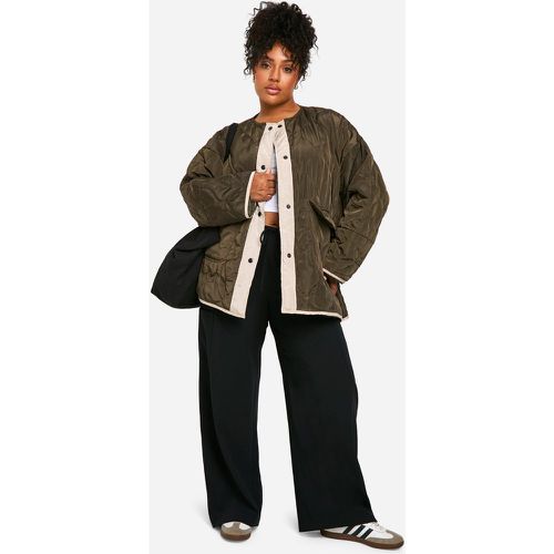 Grande Taille - Veste Oversize Matelassée - 46 - boohoo - Modalova