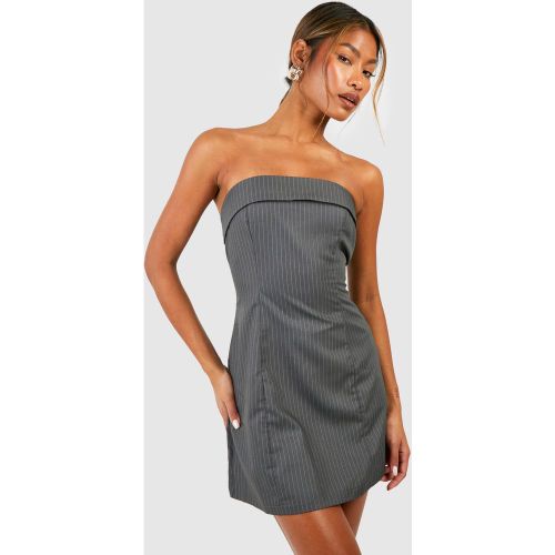 Robe Bandeau À Rayures Fines - 38 - boohoo - Modalova