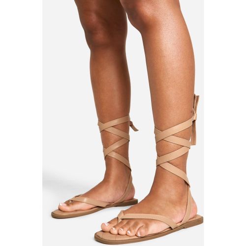 Sandales À Lacets Montants - 38 - boohoo - Modalova