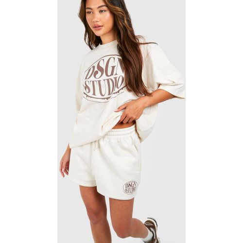 Ensemble Avec T-Shirt À Slogan Et Short - S - boohoo - Modalova