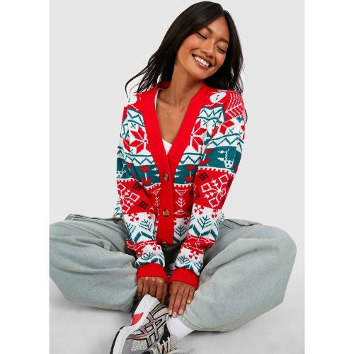 Cardigan De Noël Style Vintage - L - boohoo - Modalova