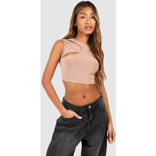 Crop Top Découpé - 38 - boohoo - Modalova