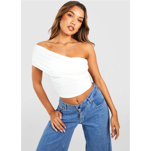 Crop Top Asymétrique - 44 - boohoo - Modalova