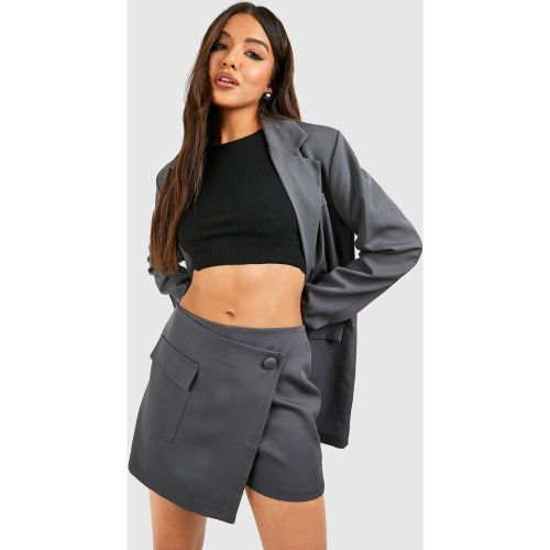 Mini-Jupe Portefeuille À Poche - 34 - boohoo - Modalova