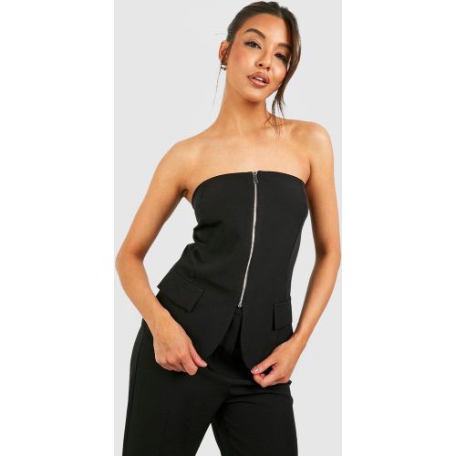 Top Bandeau Long À Fente - 40 - boohoo - Modalova