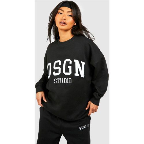 Sweat Oversize À Écusson Dsgn Studio - S - boohoo - Modalova