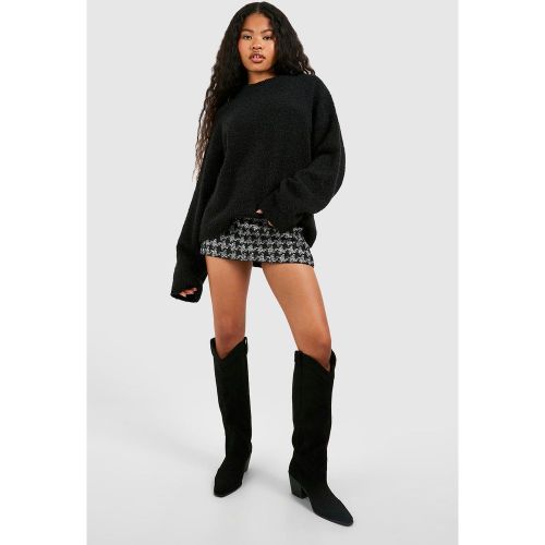 Santiags À Talon - Noir - 36, Noir - boohoo - Modalova