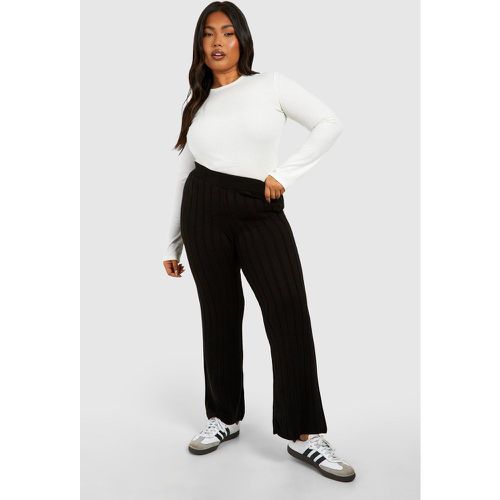 Grande Taille - Pantalon Droit En Maille - 16/18 - boohoo - Modalova